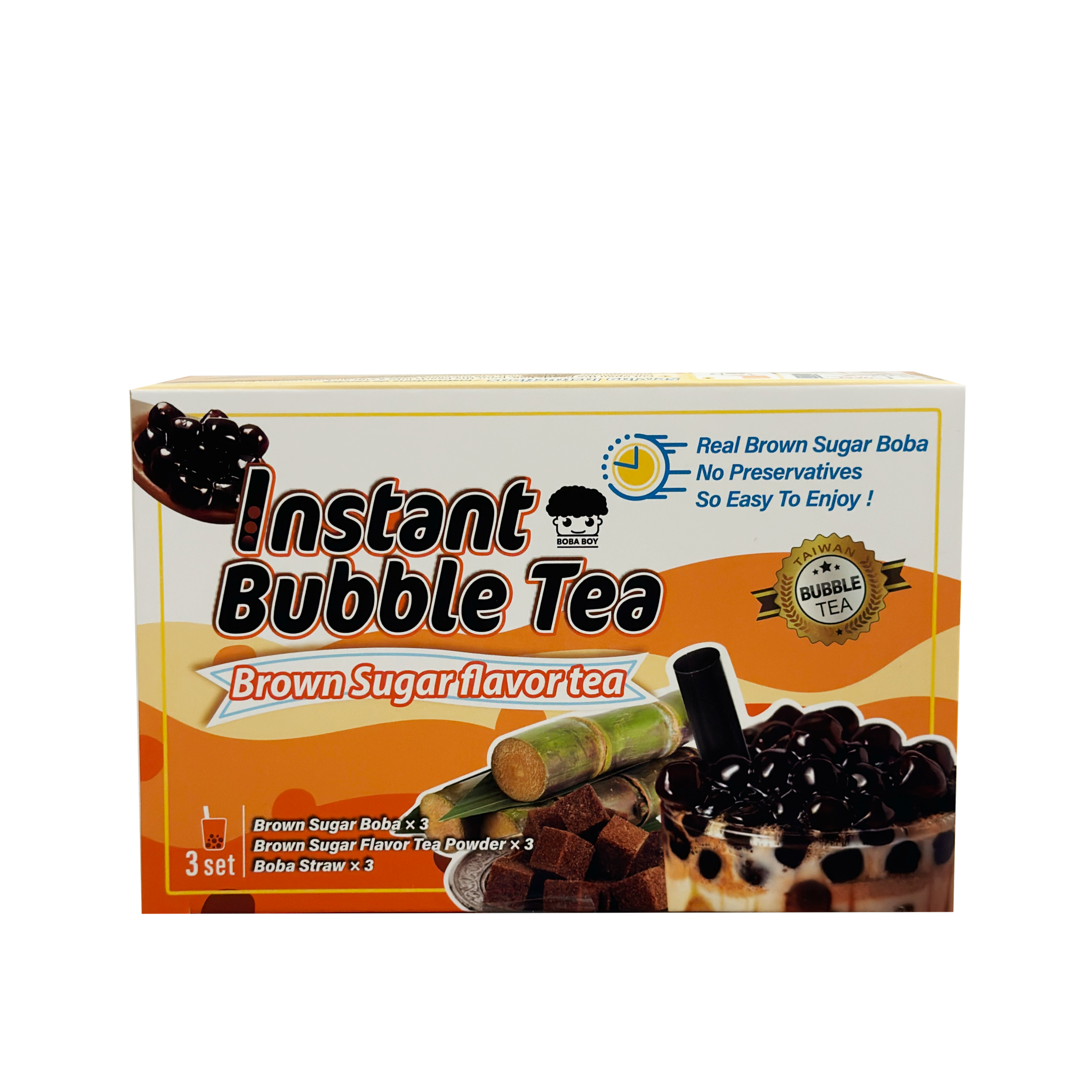 Boba Boy Instant Bubble Tea Kit - Brown Sugar (3)