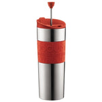 Bodum Stainless Steel Travel Press 15oz (Red)