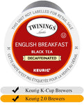 Twinings <span style="color:green;">DECAF</span> English Breakfast Tea K-Cups x 24