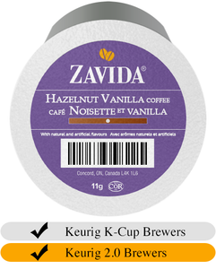 Zavida Hazelnut Vanilla Coffee Cups (24)