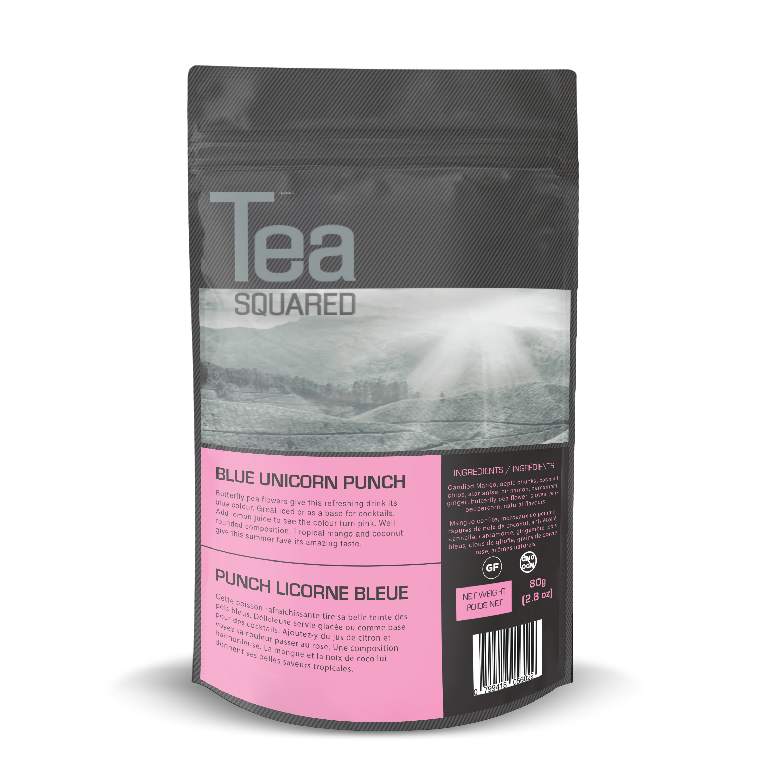 Tea Squared Blue Unicorn Punch Loose Leaf Tea (80g)