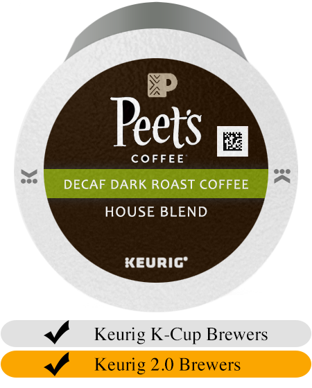 Peet's Coffee DECAF House Blend K-Cup® Pods (10)