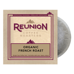 Reunion Coffee Organic French Roast (16) - 100% Compostable Pods