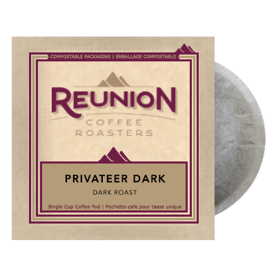 Reunion Coffee Privateer Dark (16) - 100% Compostable Pods
