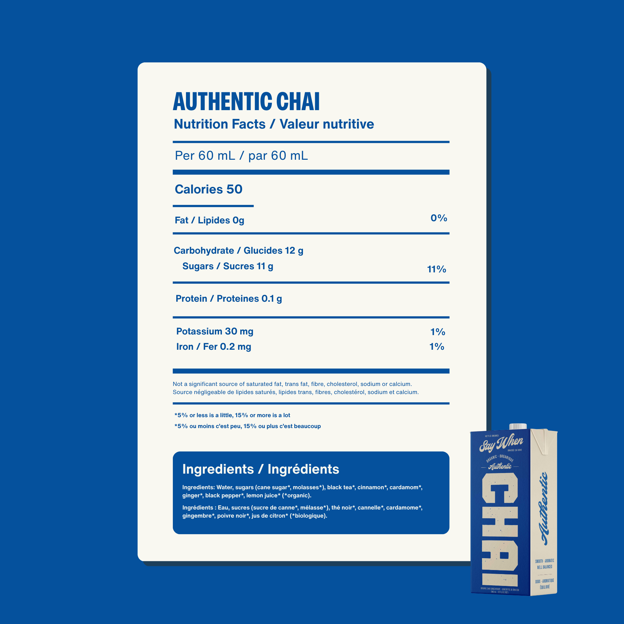 Say When Authentic Chai (946ml)