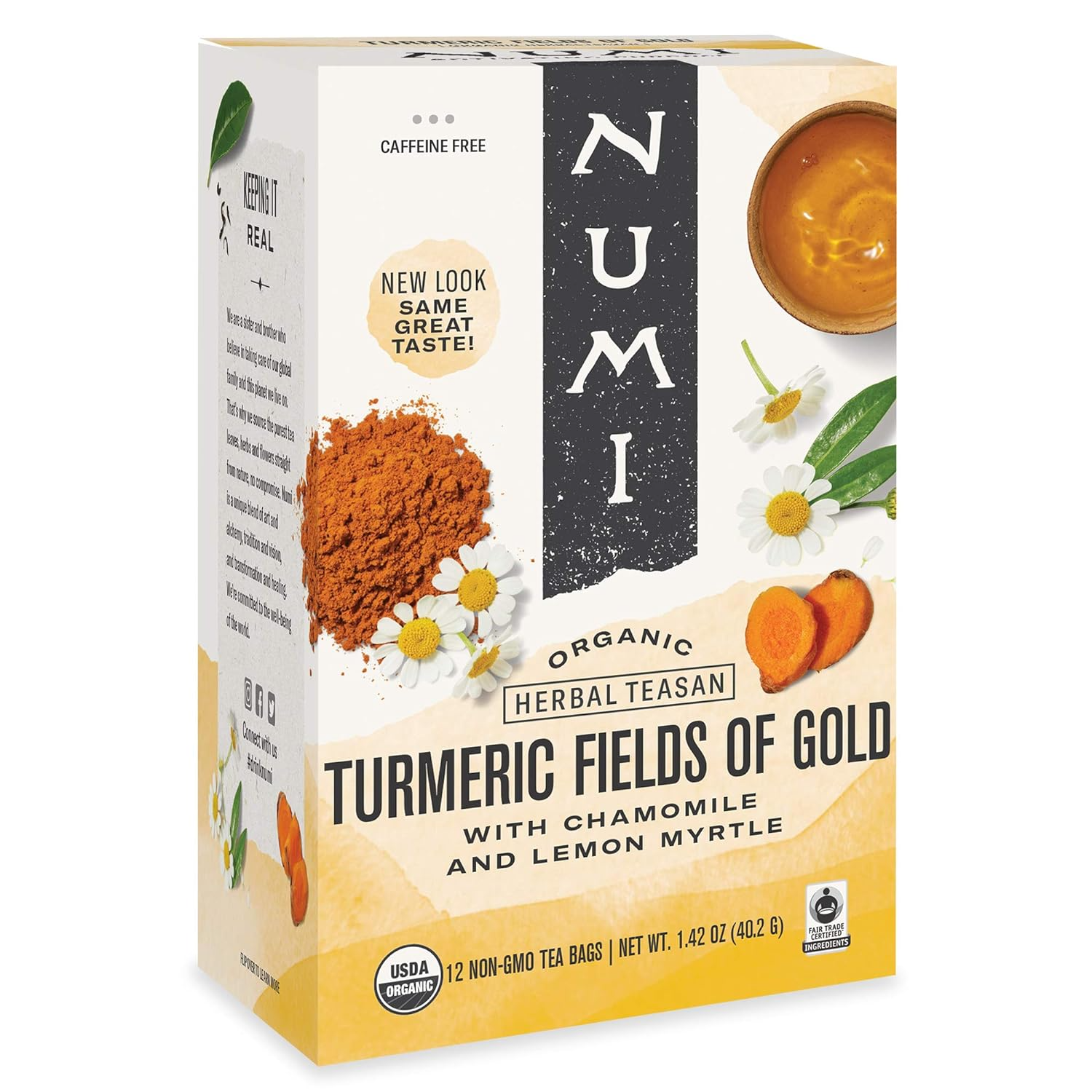 Numi Turmeric Fields of Gold Tea Bags