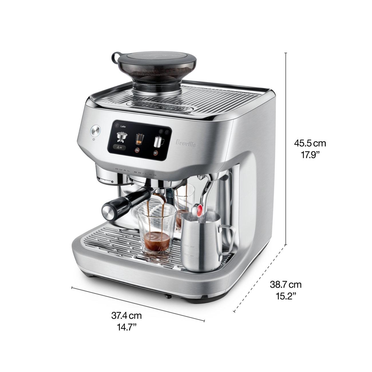 Breville Oracle Dual Boiler Espresso Machine Brushed Stainless Steel
