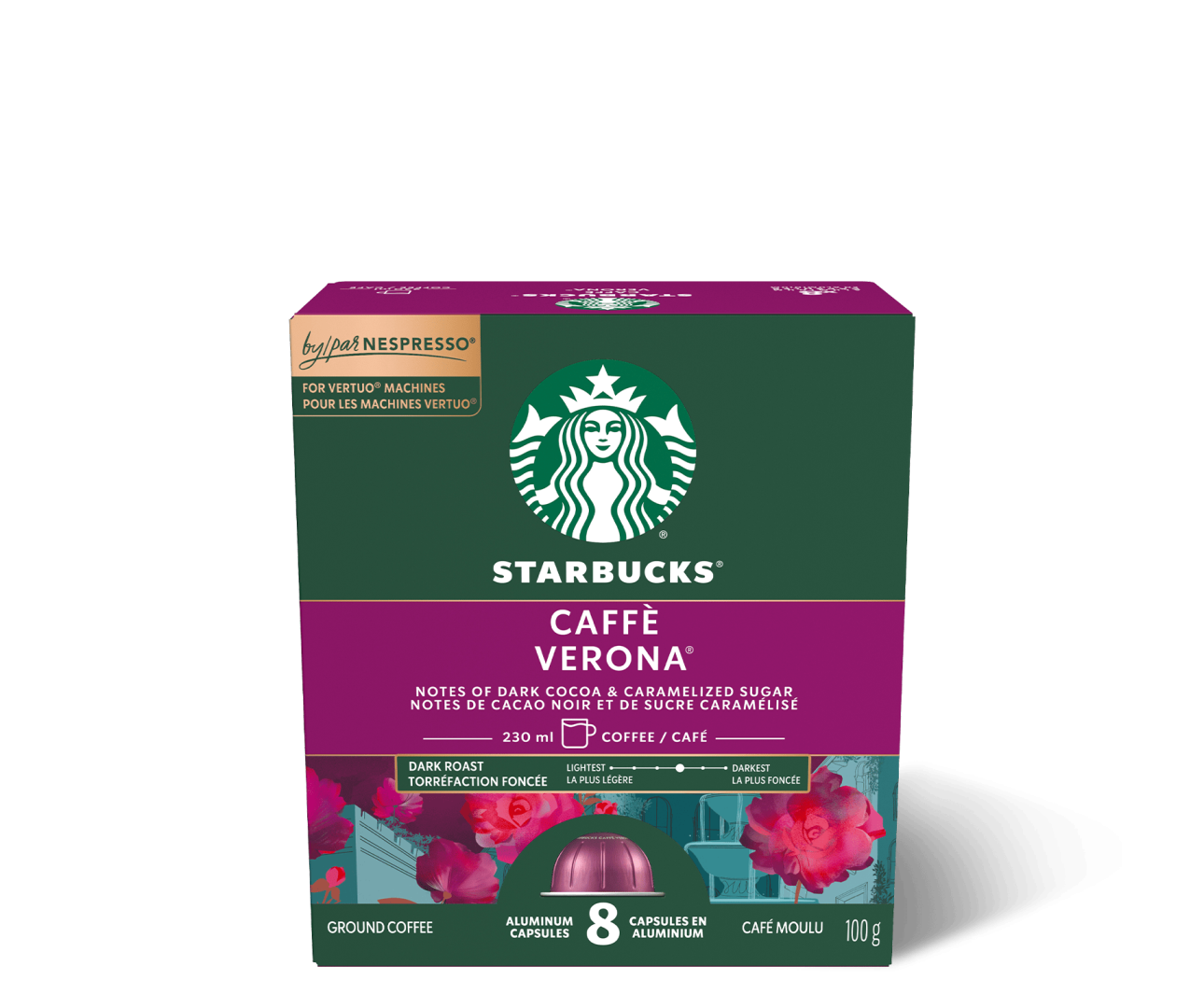 Starbucks Caffe Verona Nespresso Vertuo Pods (8)