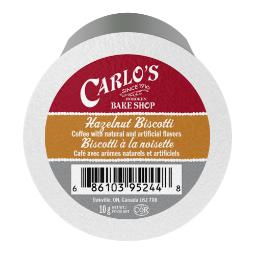 Carlo's Bake Shop Hazelnut Biscotti Coffee Cups (24)