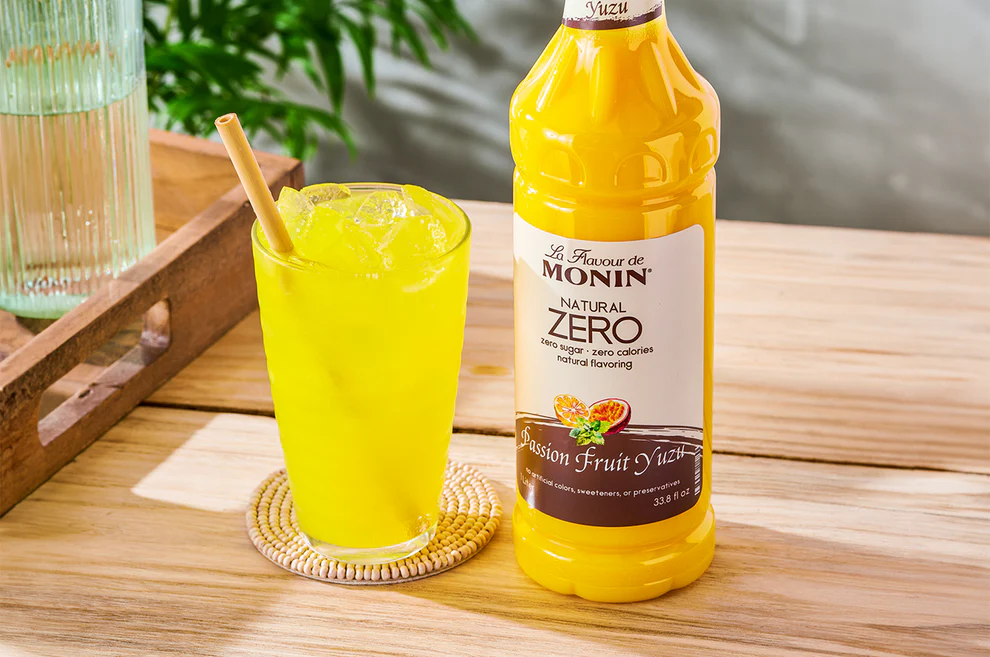 Monin Natural Zero Passion Fruit Yuzu
