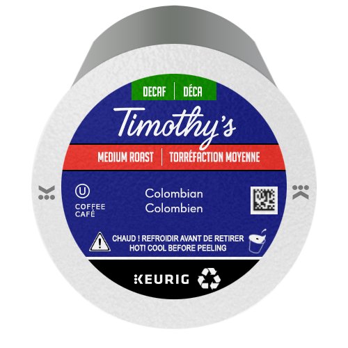 Timothy's Colombian DECAF K-Cup® Pods (24)