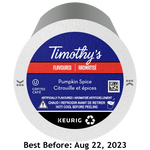 Timothy's Pumpkin Spice K-Cup® Pods (24) SALE