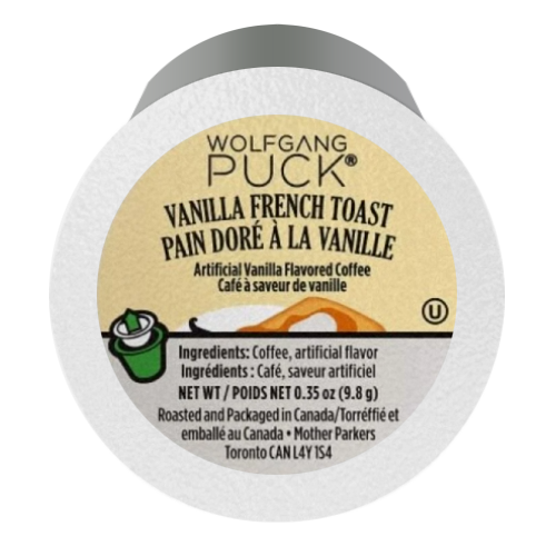 Wolfgang Puck Vanilla French Toast Coffee Cups (24)