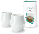 KRUVE CASCADE Porcelain Espresso Glasses (2-Pack)