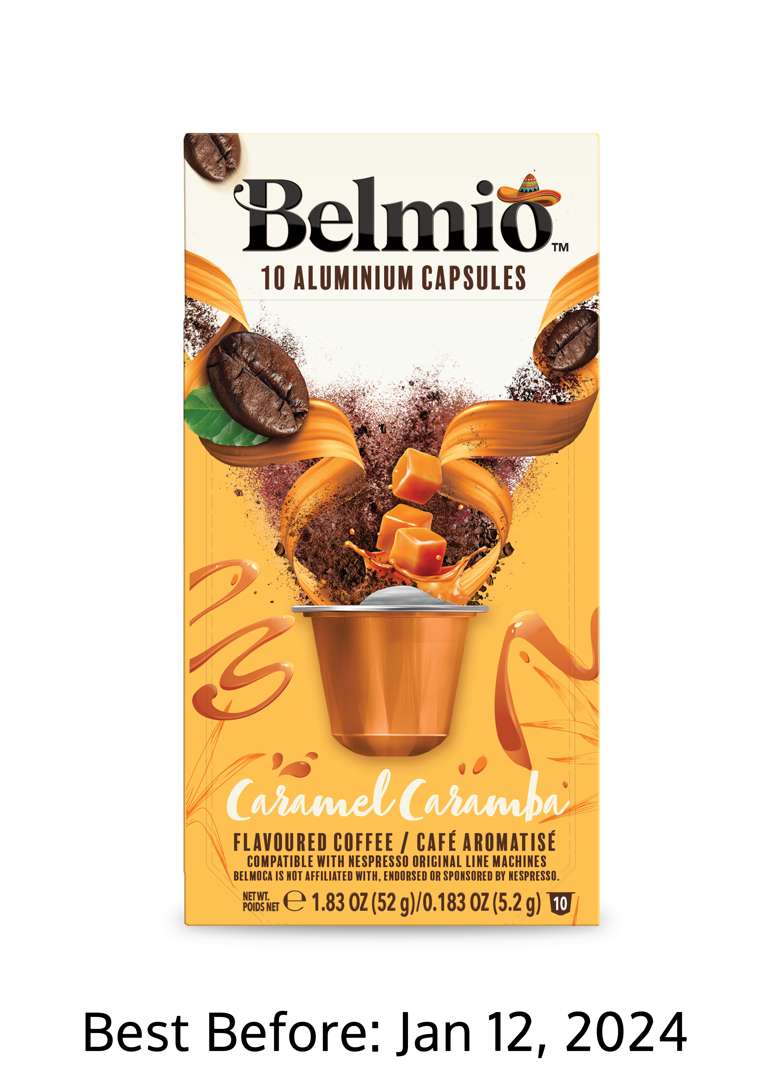 Nespresso top capsules caramel