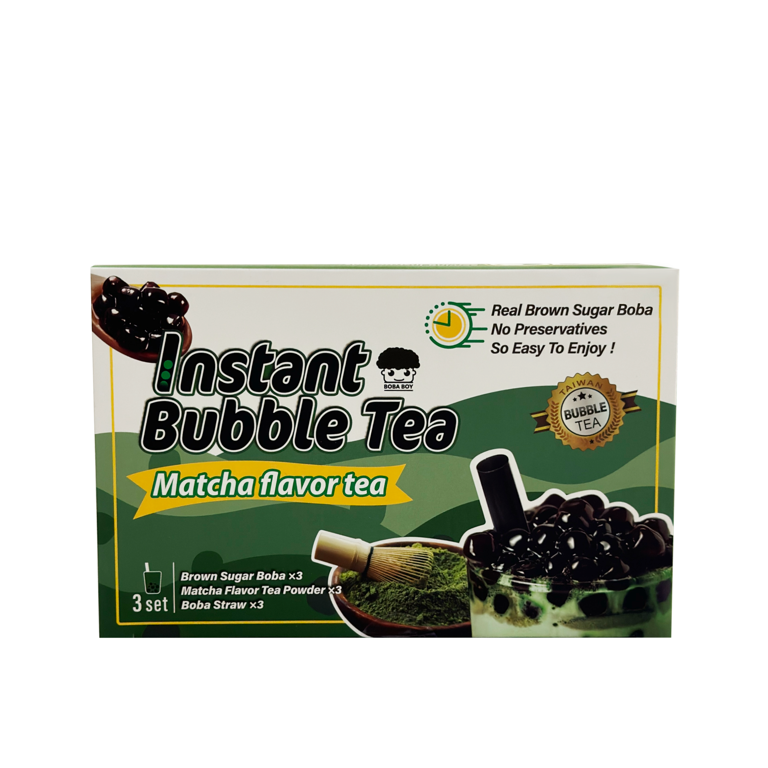 Boba Boy Instant Bubble Tea Kit - Matcha (3)