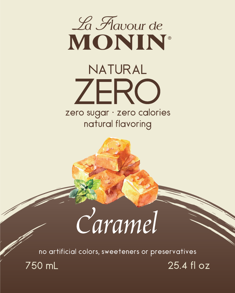 Monin Natural Zero Caramel