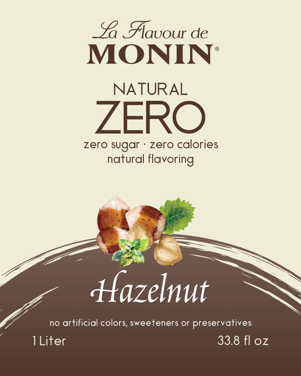 Monin Natural Zero Hazelnut