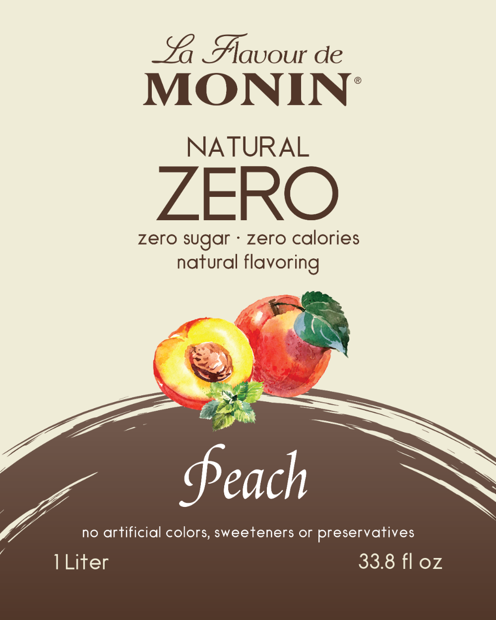 Monin Natural Zero Peach