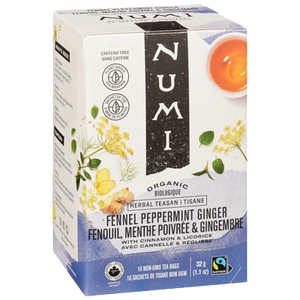 Numi Fennel Peppermint Ginger Tea Bags (16)