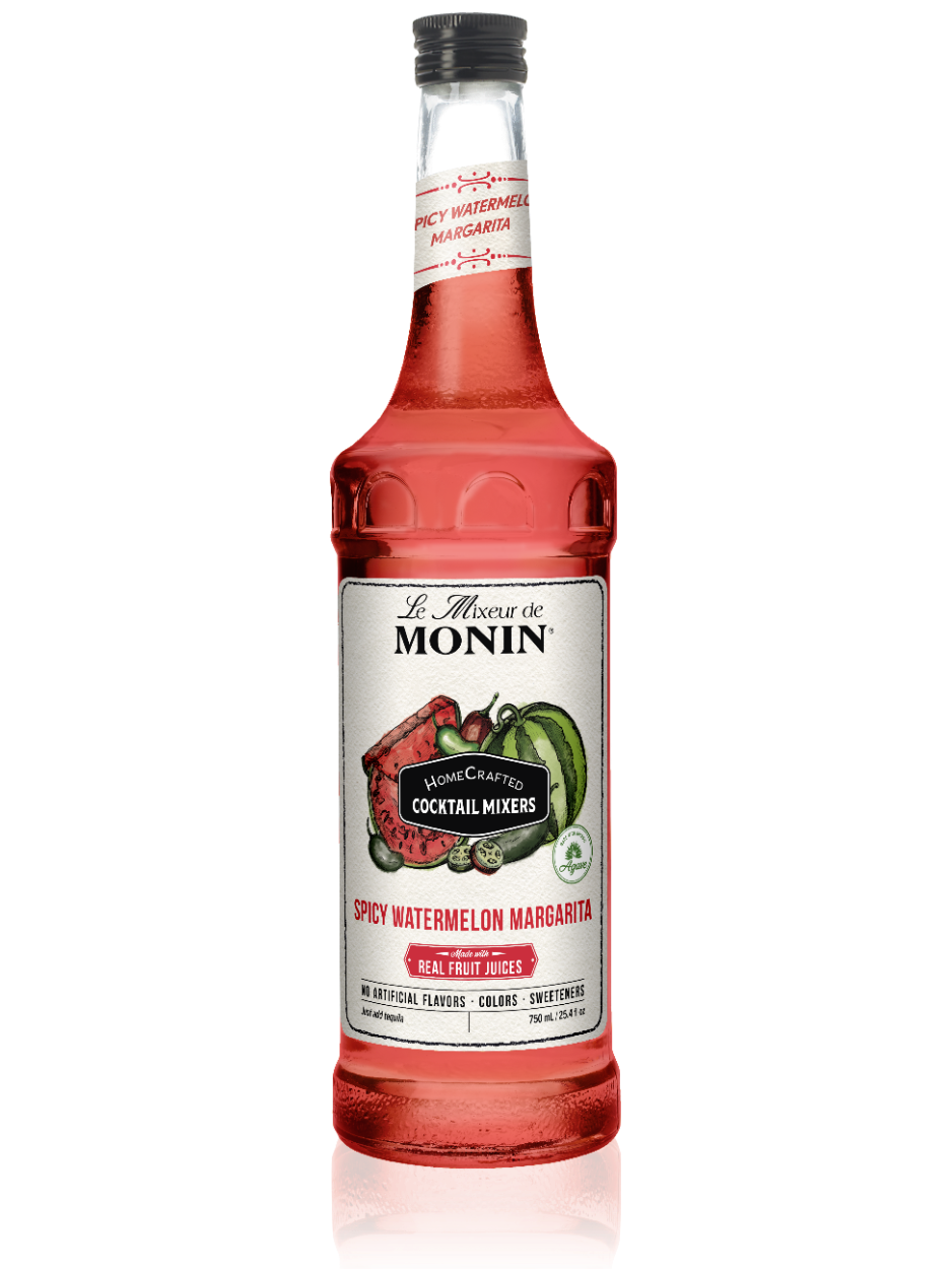 Monin Spicy Watermelon Margarita Cocktail Mixer (750ml)