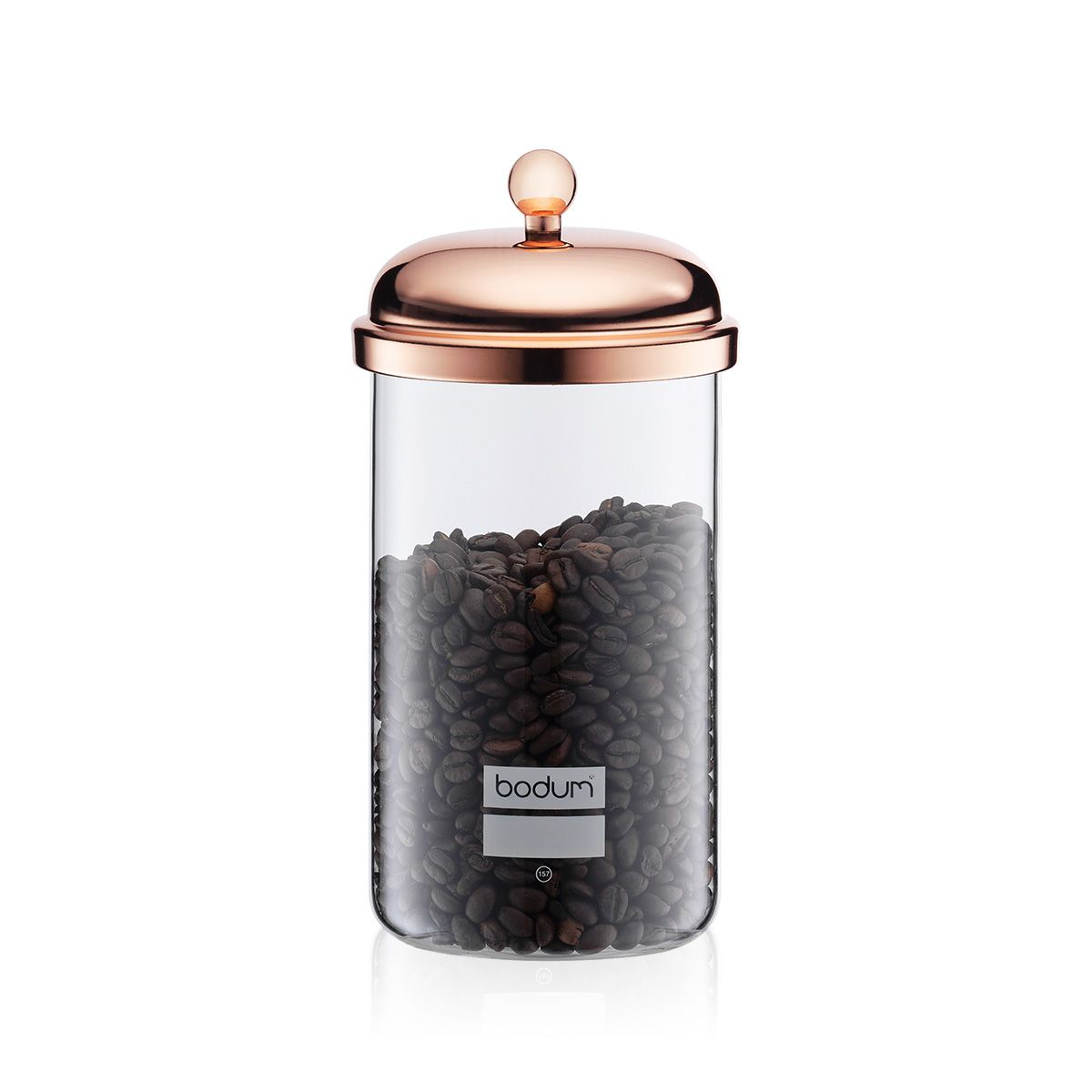Bodum Classic Storage Jar Copper 34oz Beanwise