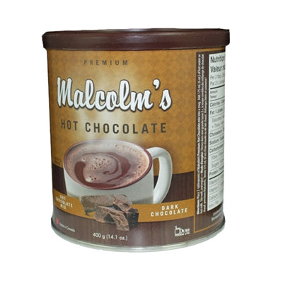 Malcolm's Premium Dark Hot Chocolate Mix. 400g.