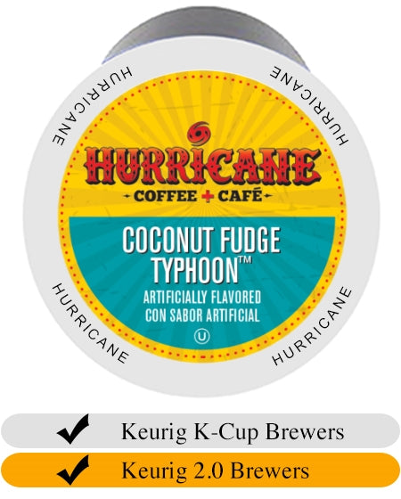 Hurricane Coconut Fudge Typhoon Coffee Cups x 24