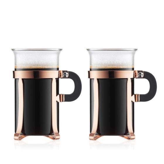 Bodum Chambord Coffee Glass 10oz (Copper)