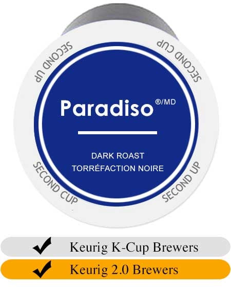 Second Cup Paradiso Dark Keurig Cups x 24
