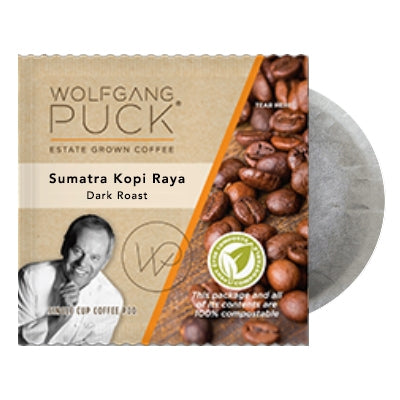 Wolfgang Puck Sumatra Kopi Raya 100% Compostable Pods (18)