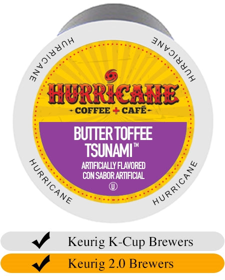 Hurricane Butter Toffee Tsunami Coffee Cups x 24
