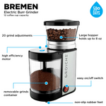 Grosche Bremen Electric Burr Coffee Grinder