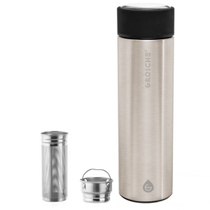 Grosche Chicago Infuser Bottle (Brushed Steel)