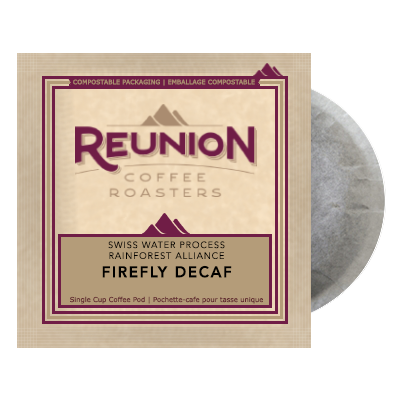Reunion Coffee Firefly DECAF (16) - 100% Compostable Pods