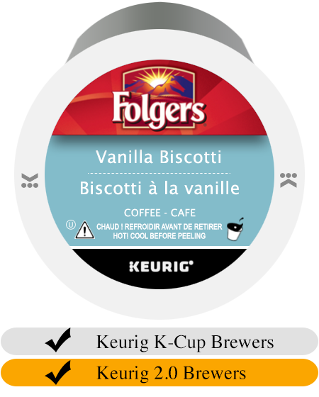 Folgers Vanilla Biscotti K-Cup® Pods (24)