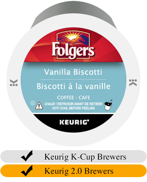 Folgers Vanilla Biscotti K-Cup® Pods (24)