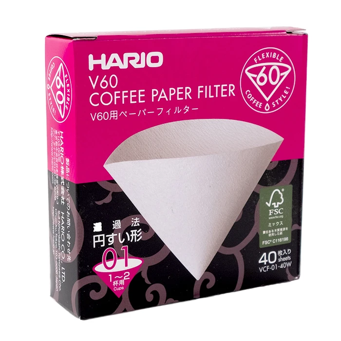 Hario V60-01 White Filters (40)