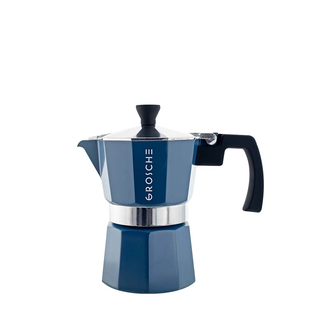 Stovetop Espresso Maker 9 Cup - Blue - Coffee Roaster
