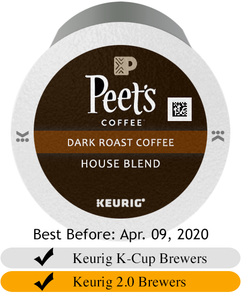 Peet's Coffee House Blend K-Cup® Pods (10)