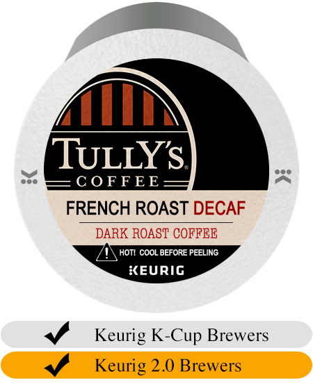 Tully's DECAF French Roast K-Cup® Pods (24)