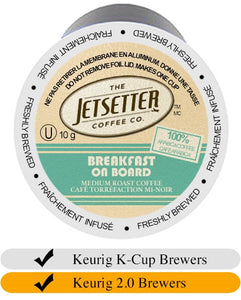 Jetsetter Coffee Co.- Breakfast on Board Cups x 18
