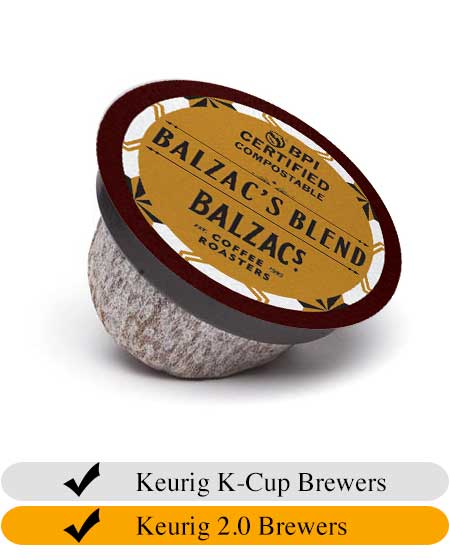 Balzac's Blend - 100% Compostable Coffee Cups (18)