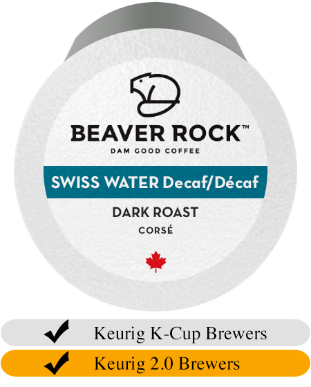 Beaver Rock Dark Roast DECAF Coffee Cups (25)