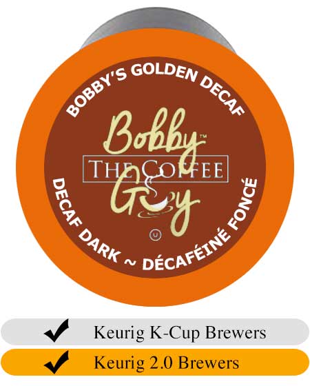 Bobby's Golden Decaf Dark Cups (24)