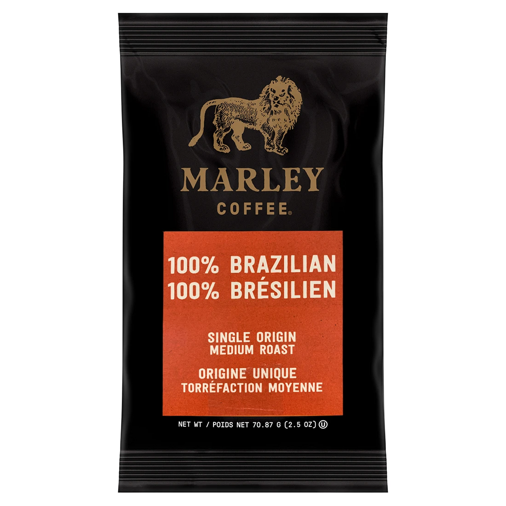 Marley Coffee 100% Brazilian Single Origin Fractional Packs (2.5oz)