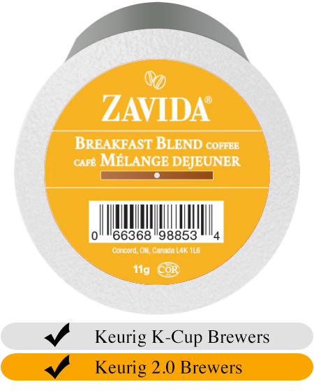 Zavida Breakfast Blend Coffee Cups (24)