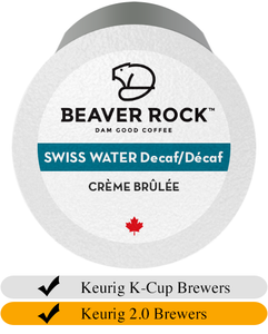Beaver Rock Creme Brulee DECAF Coffee Cups (25)