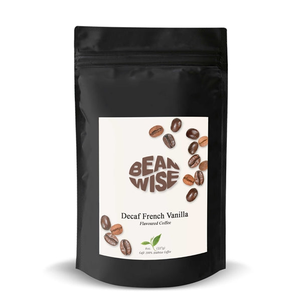 <span style="color:green;">DECAF</span> French Vanilla Flavoured Coffee Beans