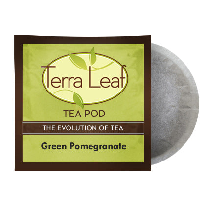 Terra Leaf Green Pomegranate 18 Tea Pods